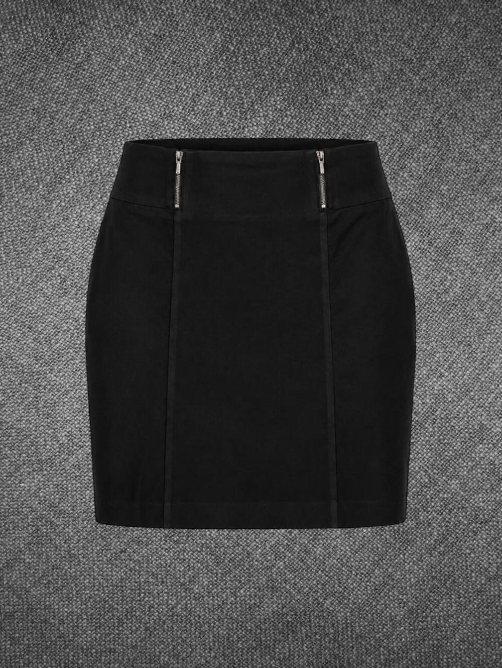 Alfani Black Zip Detail Pencil Skirt Size 14